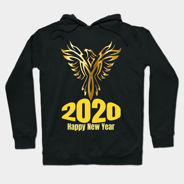 2020 Happy New Year Hoodie by jerranne